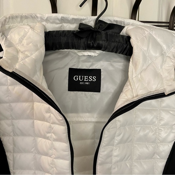 Guess | Quilted Mixed Material Jacket - Picture 11 of 15